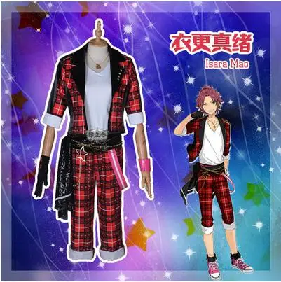 Isara Mao Аниме ansemble Stars Akehoshi Subaru Isara Mao Hidaka Hokuto Yuuki Makoto униформа для косплея H - Цвет: Isara Mao