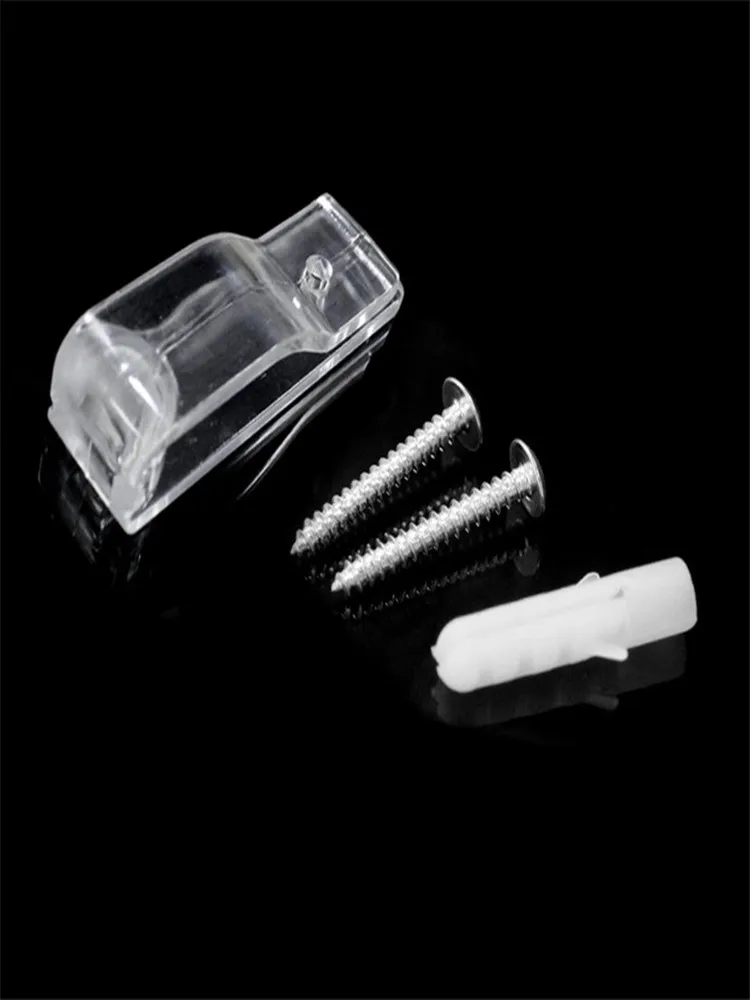 4pcs/set Child Safe Blind Clips with Screws Device Hook Curtain Vertical Roman Roller Blinds Chain Cord Chain Safety Clip Holder