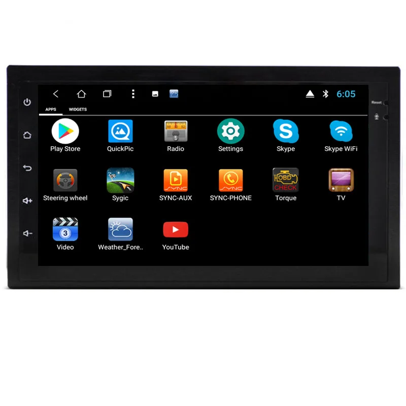 Discount NaviTopia 1024*600 7inch 8 core RAM 2G ROM 32G Android 8.1 Car Radio player for 2Din Universal With Wifi/Maps 1