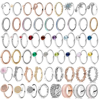 

PDB JZ 10 Original Brand 100% 925 sterling silver ring with sparkling logo original design sun flower retro multi wrap ring