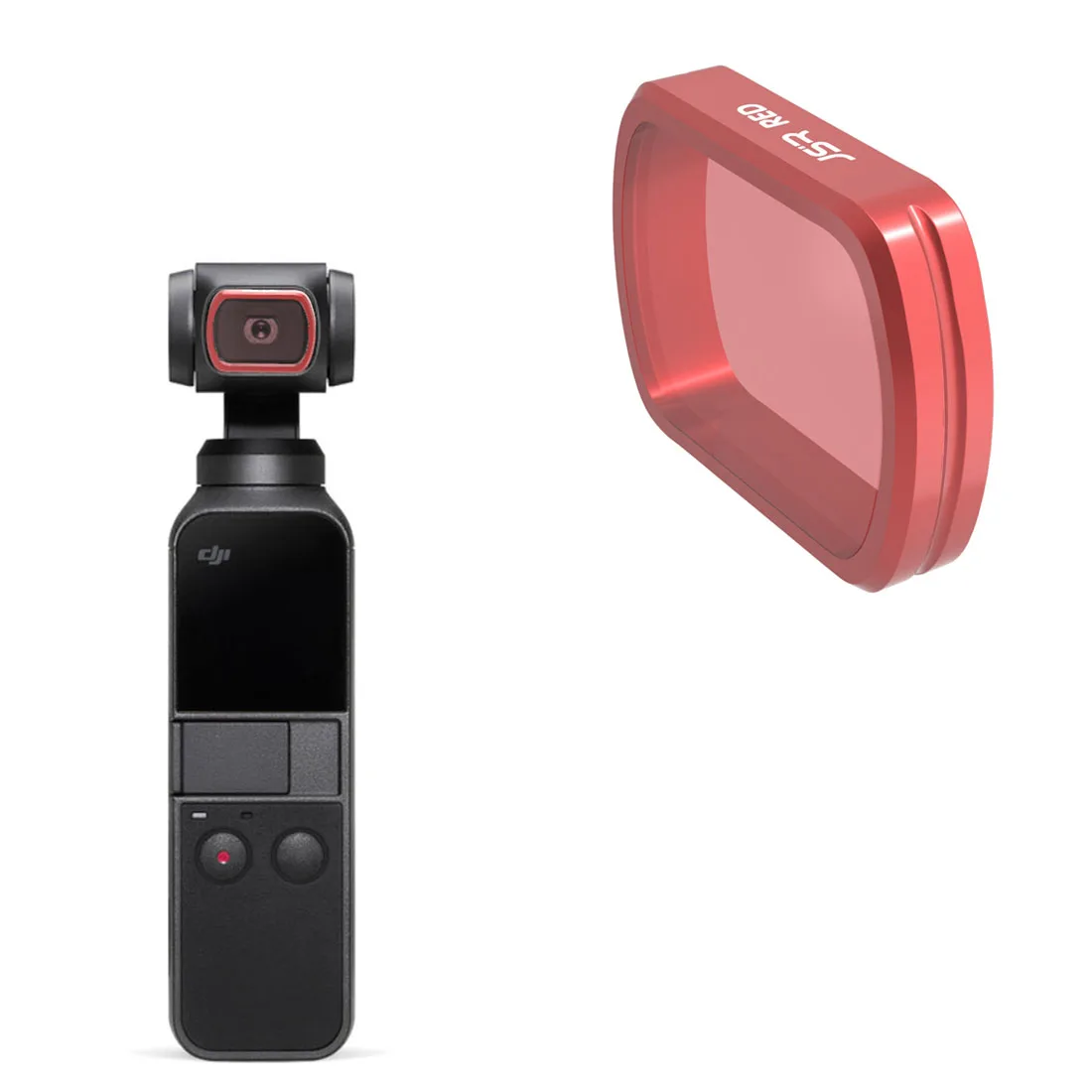 Red Junestar 1/4 шт. Камера подводный фильтр для камеры DJI Osmo карман-розовый+ красный+ желтый+ фиолетовый - Цвет: Red