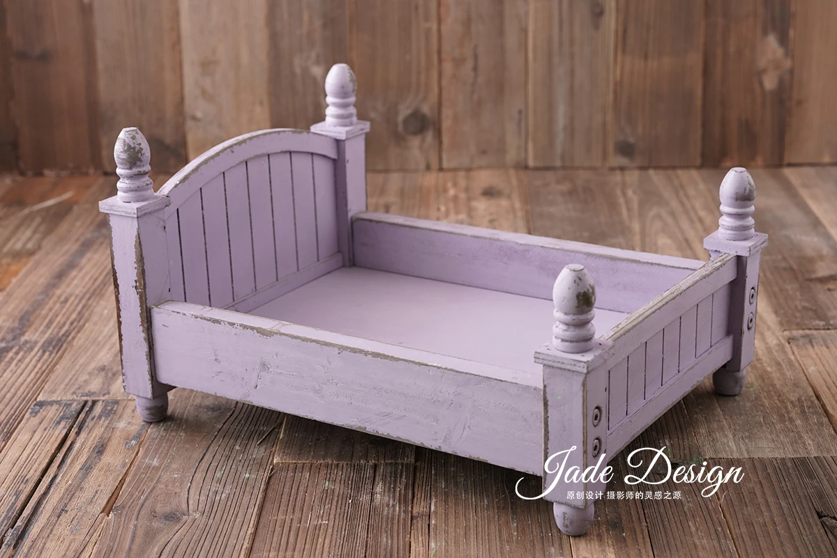 Newborn newborn photography props baby retro wooden bed cradle bed studio newborn photography accessories props