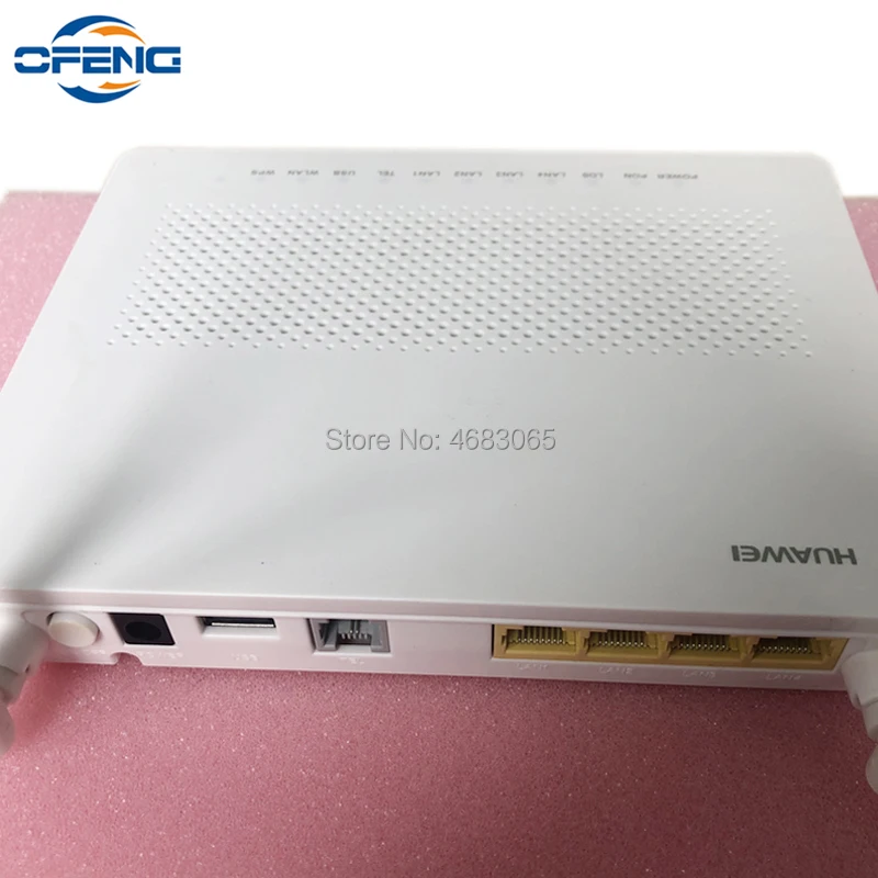 7 шт. б/у Hauwei Gpon WiFi Ont onu 2POTS + 4FE 1USB модем с английским программным обеспечением