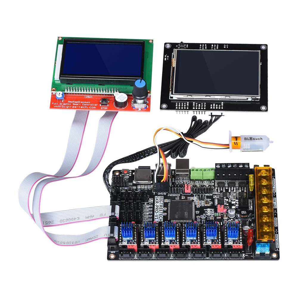 Плата управления BIGTREETECH SKR PRO V1.2 32 бит + модуль Wi Fi запчасти для 3D принтера TMC2209 TMC2208