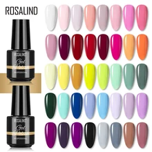 ROSALIND Nagel Gel Polnisch Hybrid Vernis 7ML Tränken Weg Nails Design Semi Permanent Gel Lack Reine Farben Alle für Maniküre