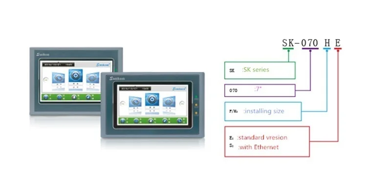 Samkoon SK-050HE SK-050HS HMI сенсорный экран 5 дюймов 800*480 USB хост Ethernet человеческая машина интерфейс дисплей Newcarve