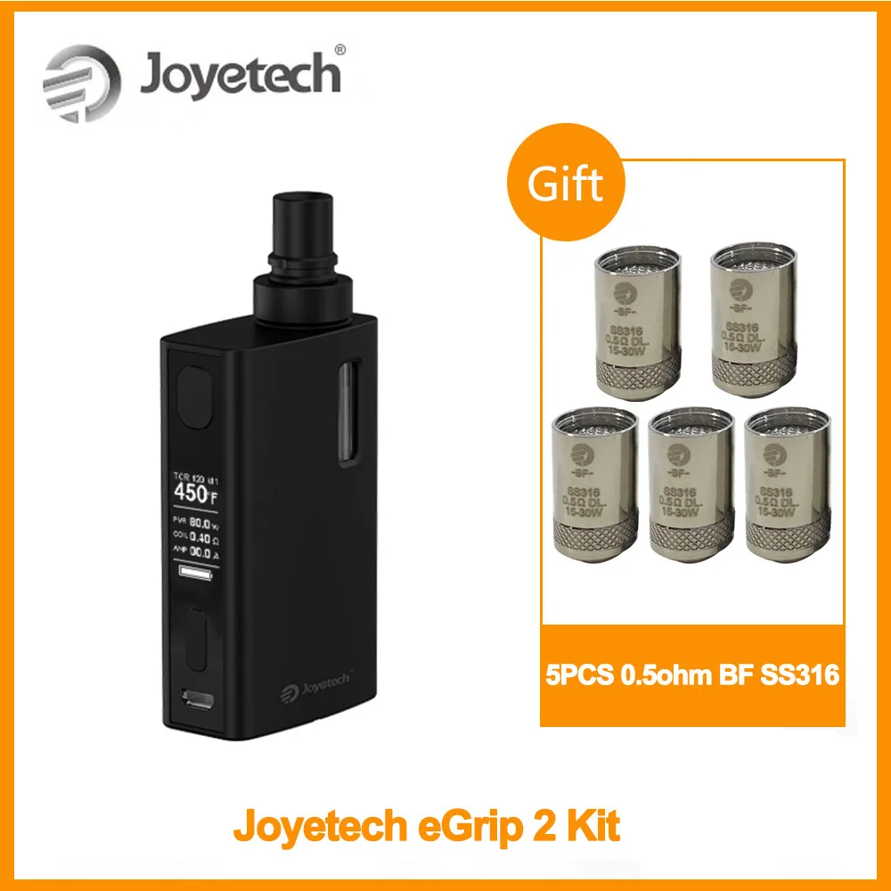 

[RU/ES] Original Joyetech eGrip 2 Kit 3.5ml Capacity 2100mAh Battery /Vapesourcing X16 Kit Vaporizer E-Cigarette