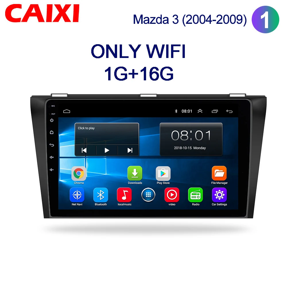 CaiXi " android 8,1 Автомобильный мультимедийный dvd-плеер для Mazda 3 2004-2013 2 din автомобильный dvd gps навигатор Авто Радио стерео плеер - Цвет: Cx-M3-1