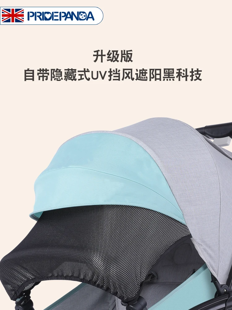  Pridepanda Twin Baby Stroller Foldable And Detachable Two-fetus Baby Stroller