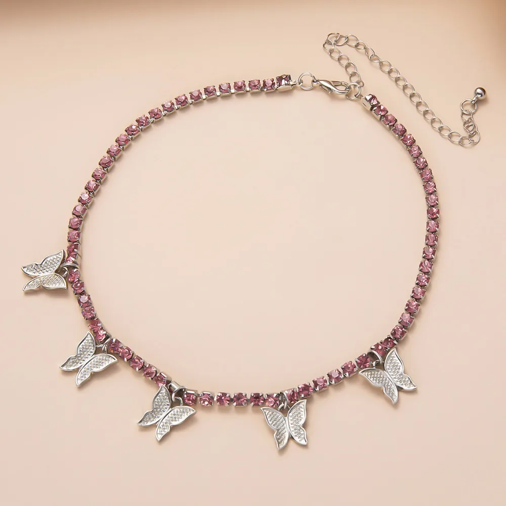 pink crystal silver