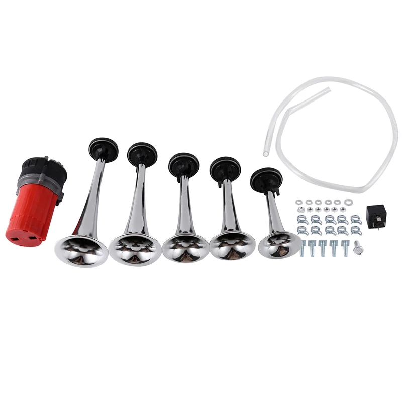 125db 12v Red Dixie Car Trumpet Air Horns Dixie Musical Air Horn Dukes