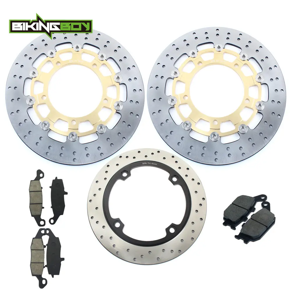 BIKINGBOY для SUZUKI DL 650 V-storm 07 08 09 10 11 12 13 14 15 DL650 Vstorm Передние Задние тормозные диски Диски роторы колодки полный комплект