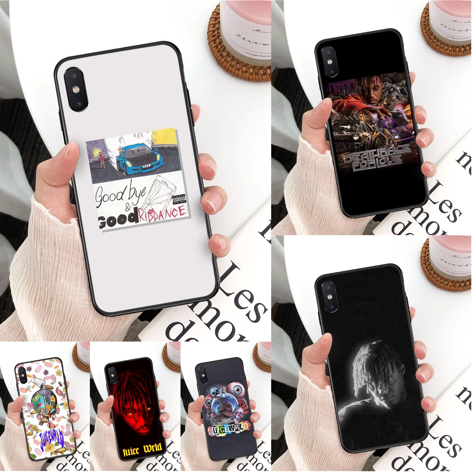 Q16 Juice WRLD TPU чехол для телефона Apple iPhone 6 6S 7 8 Plus 5 5S SE X Xs 11 Pro Max XR силиконовый мягкий