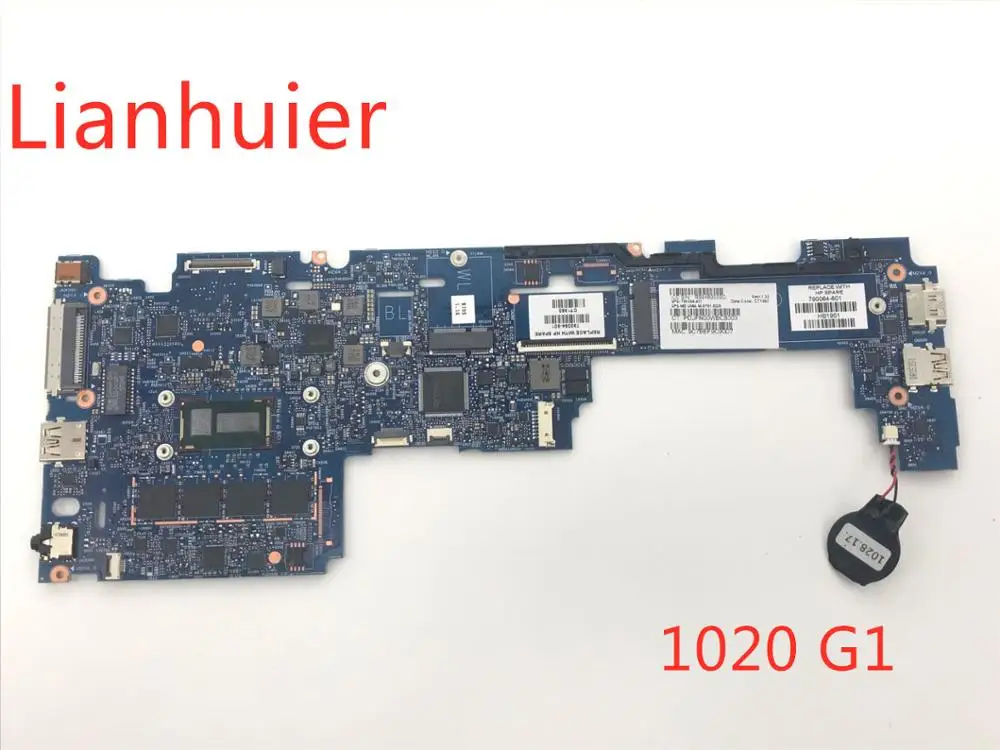 Новая материнская плата для ноутбука HP EliteBook 1020 G1 G2 790064-001 790064-601 790064-501 W/ M-5Y71 CPU