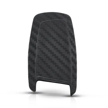 Cover chiave telecomando per BMW 1 2 3 4 5 6 7 M Serie x3 X4 F20 F22 F30 F31 F36 F10 F11 F07 F12 F01 - KEYYOU In Fibra di Carbonio Chiave Dell automobile Del Silicone di Caso Della Copertura Fob