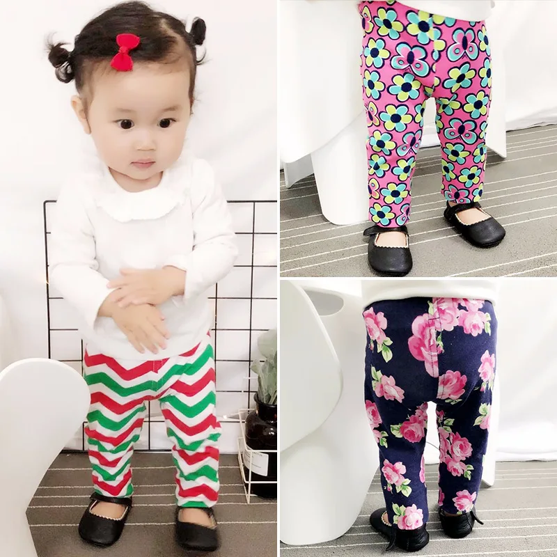 Весенняя одежда; новые стильные Универсальные леггинсы для малышей; леггинсы для девочек на весну и осень; детские леггинсы с двойным шаговым швом