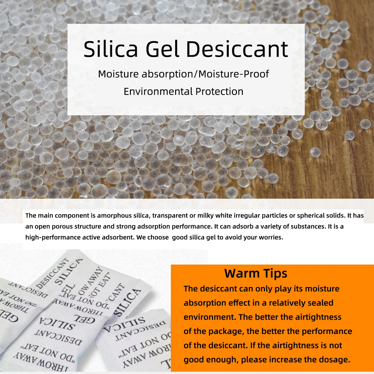 100 Packs Of Silica Gel Desiccant Dehumidification Household Goods Room Items Wardrobe Shoes Absorb Moisture Resistance Tools