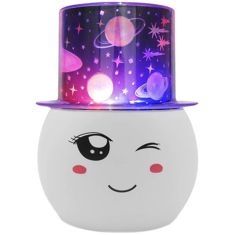 ABUI-Night Lighting Lamp, Colorful Star Rotating Light Projector, Starry Night Projector, Sky Star Night Light With Replaceable