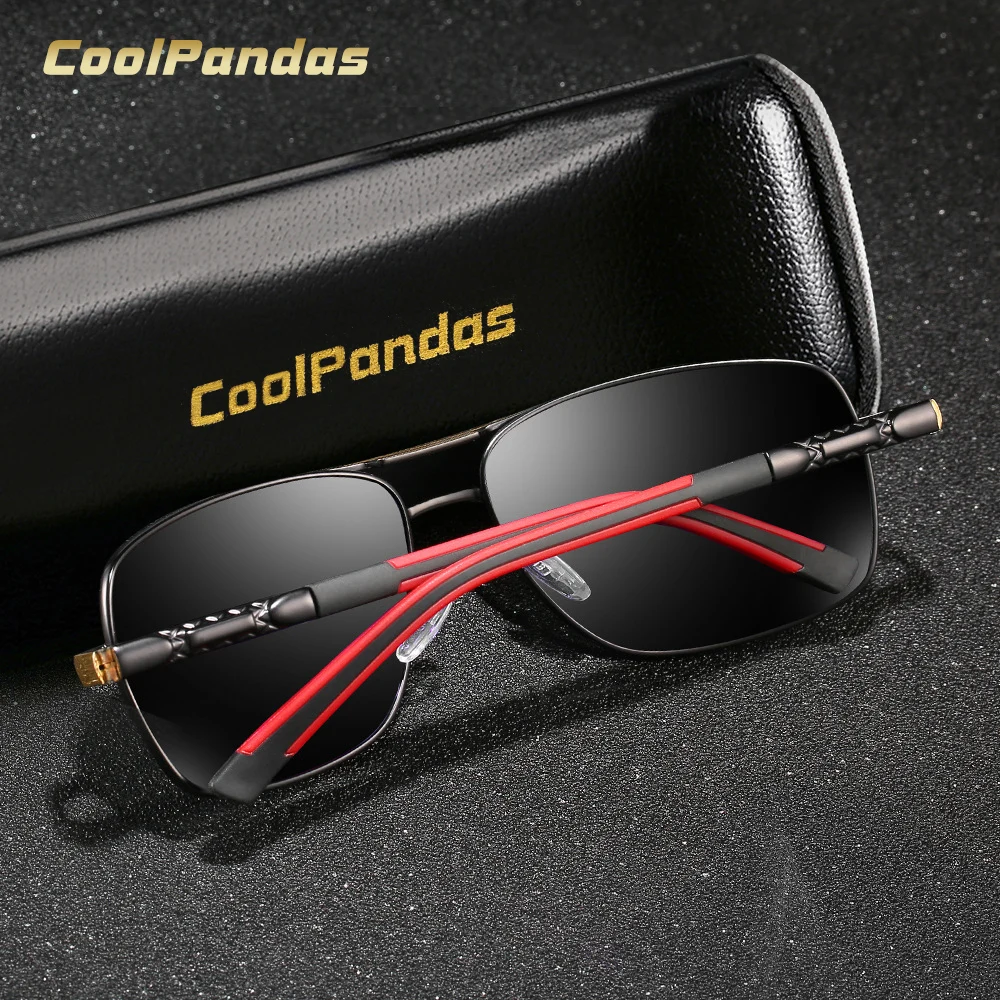 CoolPandas дизайн мужские Квадратные Солнцезащитные очки антибликовое зеркало безопасное вождение женщин антибликовые путешествия очки zonnebril heren