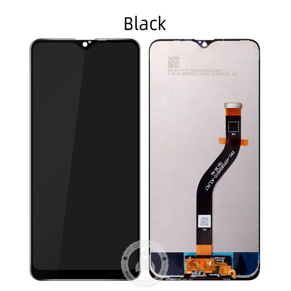 Для samsung Galaxy A20s A207 ЖК-дисплей кодирующий преобразователь сенсорного экрана в сборе запасные части для samsung A20s lcd+ инструменты - Цвет: Black No Frame