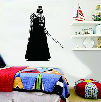 

Star Wars Darth Vader Wall Decal Star Wars The sword Kids Decor Wall Stickers Vinyl Home children Bedroom Decoration Mural X041