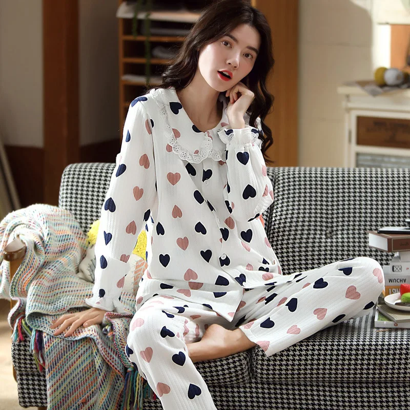 6003 WHITE Милые пижамы для кормящих, рубашка для грудного кормления+ брюки для будущих мам, Одежда для беременных+ Послеродовая Женская одежда для сна, комплекты для отдыха - Цвет: 6003 WHITE