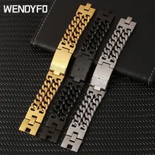 Мужские браслеты в стиле панк, Крест Иисуса, золотой цвет, браслет из нержавеющей стали, очаровательный браслет, двойная ручная цепочка, мужские ювелирные браслеты