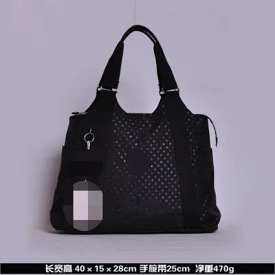 designer monkey waterproof handbags women tote brand ladies hand bags Female Nylon Mummy shoulder Bag woman purse bolsa feminina - Цвет: Черный
