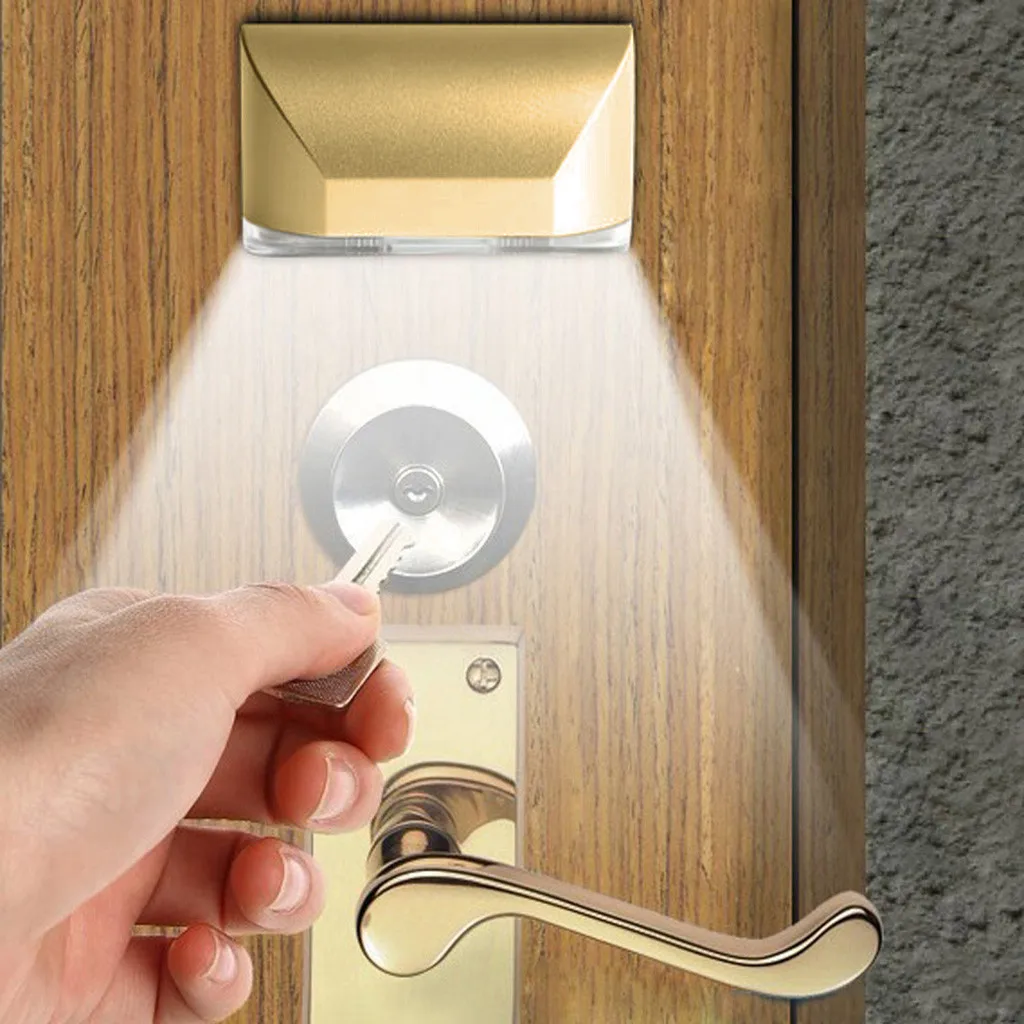 Practical led night lamp Intelligent Door Lock Cabinet Key Induction Small Night Light Sensor moon lamps lampara de luna 1PCS | Лампы и