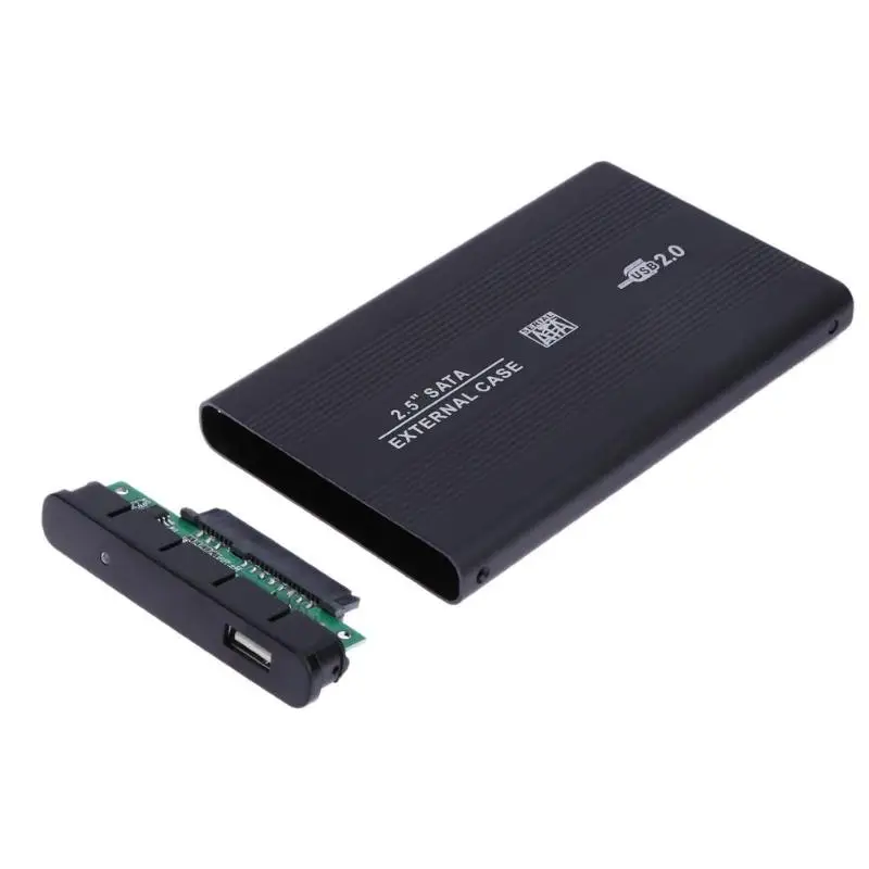 2,5 дюйма USB 2,0 SATA HD Жесткий диск адаптер коробка HDD жесткий диск Внешний корпус Чехол портативный мини USB2.0 корпус чехол для ПК