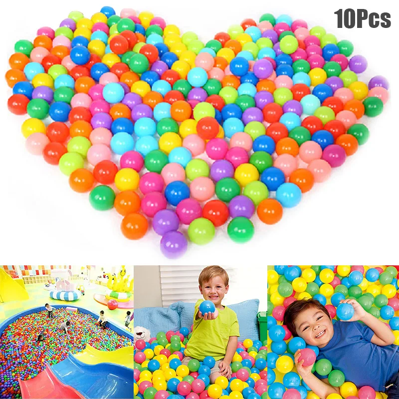 10 Pcs Colorful Play Balls Toy Educational Gift for Children Kids Indoor Playpen Party AN88