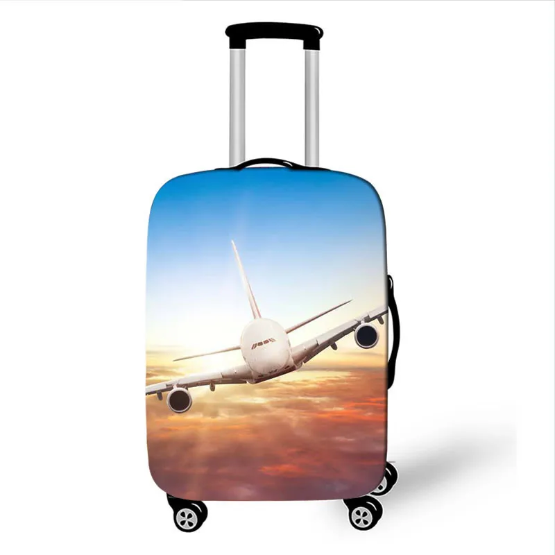 Креативный багаж для самолета защитный чехол накладка аксессуары для путешествий водонепроницаемый утолщенный Эластичный Чемодан сундук Чехол 18-32 дюймов XL - Цвет: 5