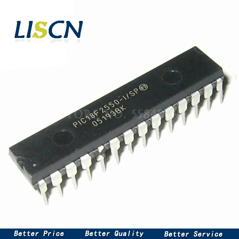2 шт. PIC18F2550-I/SP PIC18F2550 18F2550 DIP-28 IC | Обустройство дома