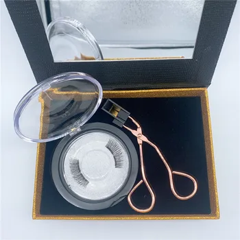 

2020 New Glue Free Non-Eyeliner False Eyelashes Quantum Magnetic Lashes Kit customized logo magnetic eyelashes