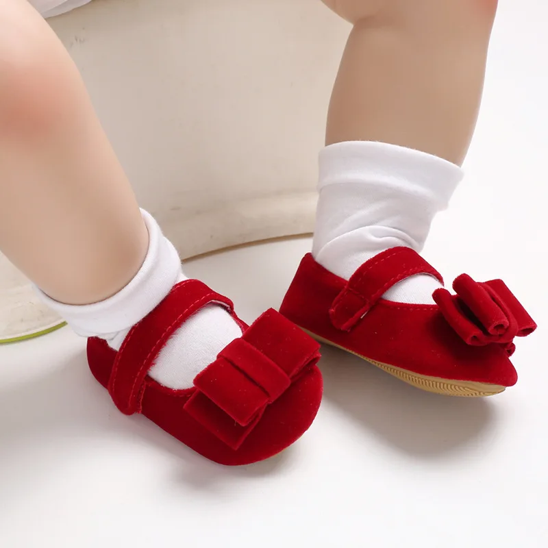 Baby Shoes 0-1-Year-Old New Style baby girl shoes Rubber Sole Anti-Slip Toddler Shoes First Walkers Shoes