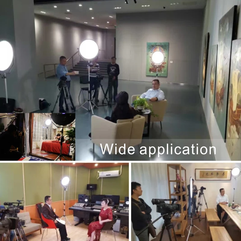 FalconEyes Led Studio Video мягкий свет 28 Вт beauty panel лампа круглая Фотографическая подсветка для рекламы фильма съемки SO-28TD
