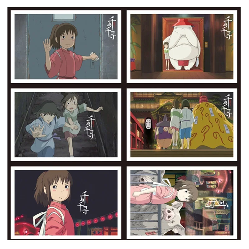 36 листов/Набор Аниме спиральная открытка Miyazaki Hayao поздравительная открытка подарок на день рождения открытка с сообщением
