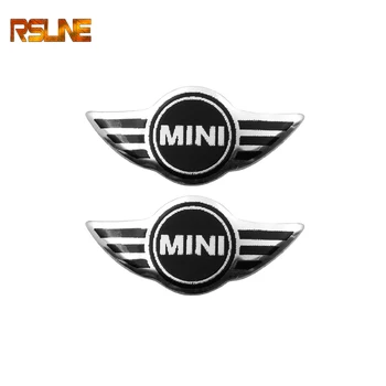 

2pcs Free shipping 21mm*10mm MINI Car logo Auto Key Car Emblem Badge Sticker Car styling Auto Accessories