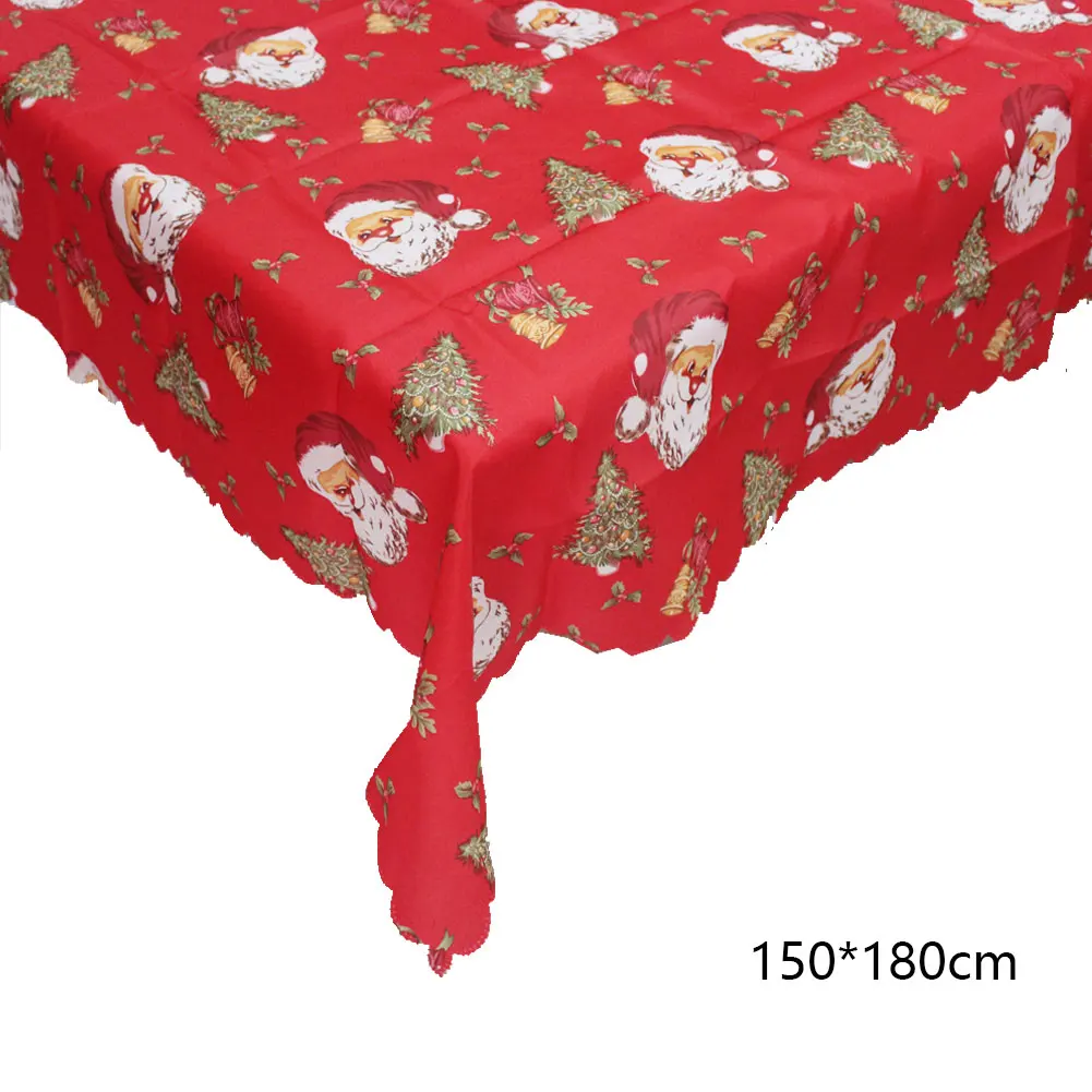 

European Style Christmas Tablecloth Rectangular Thicken Table Cover for Christmas New Year Home