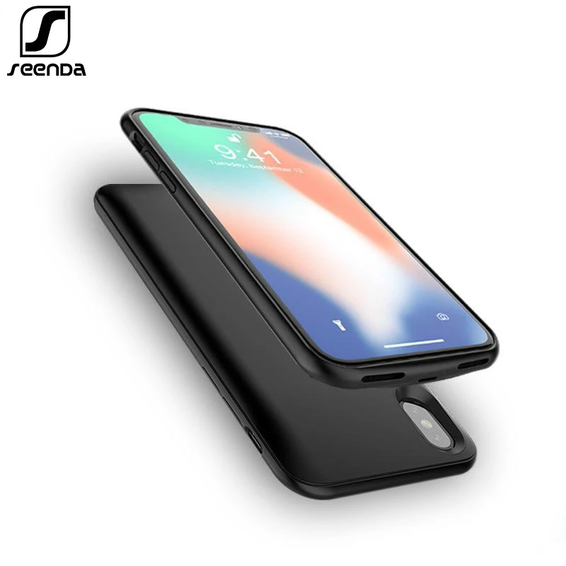 SeenDa 4000 мАч чехол для батареи IPhone X XS внешнего аккумулятора Магнитный передачи