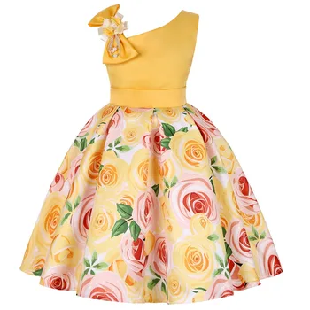 

Girls Dress Printing Birthday Party Ball Gown Kids Dresses For Girls Costume Elegant Princess Dress Children Clothing 2 12 Year