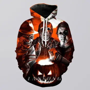 

80s horror shirt men women 3d print hoodie sweatshirt harajuku funny casual shorts fashion streetwear hip hop pants jacket top