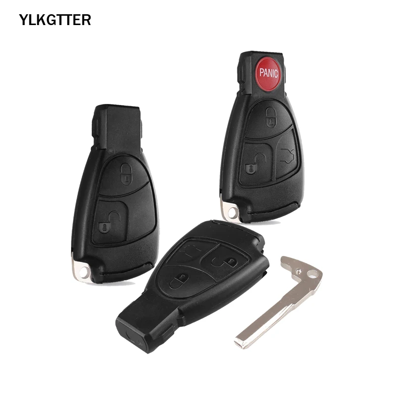 YLKGTTER 3 кнопки Автомобильный ключ для Mercedes Benz C B E класс W203 W211 W204 YU BN CLS CLK Замена дистанционного ключа Оболочка Чехол