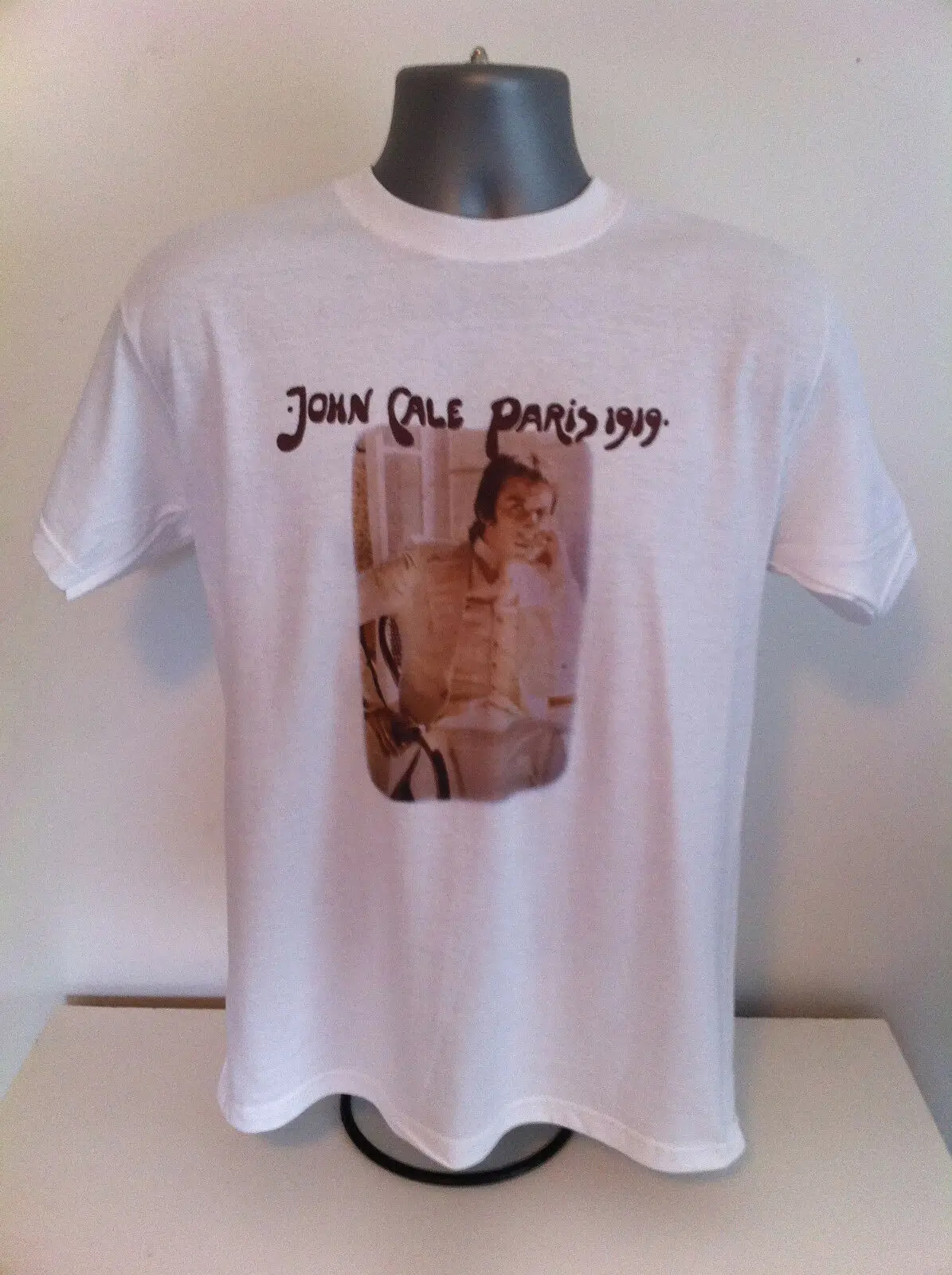 

JOHN CALE T-SHIRT Paris 1919 Velvet Underground Lou Reed Nico
