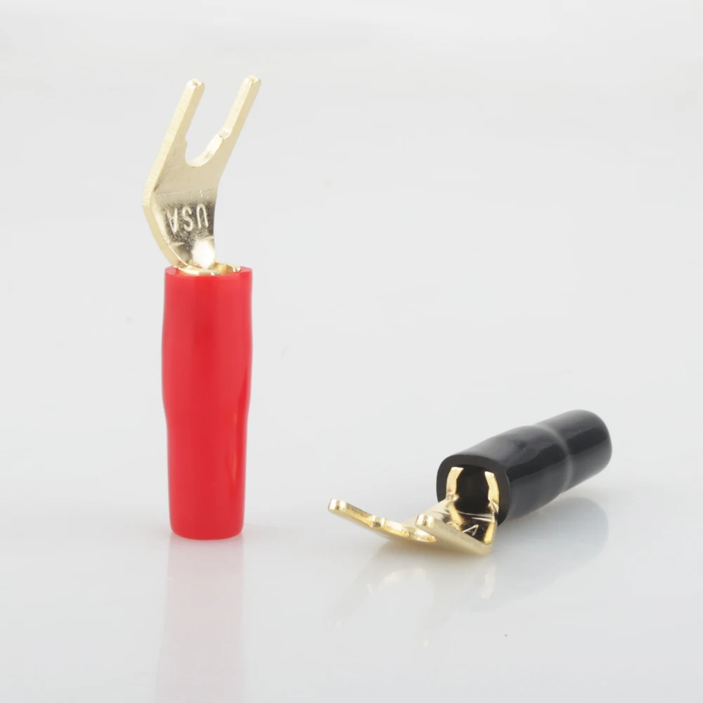 12 шт. высококачественный позолоченный штекер для динамика|speaker cable plug|plug speakerplug gold
