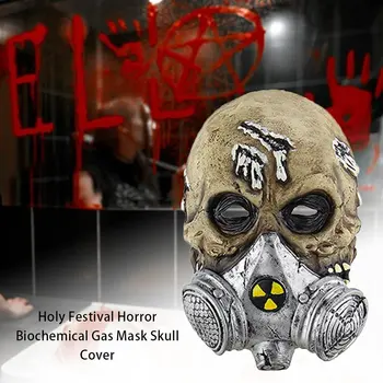 

Halloween Scary Biochemical Gas Mask Skull Headgear Horror Ghost Mask Headgear Halloween Dress Up Props
