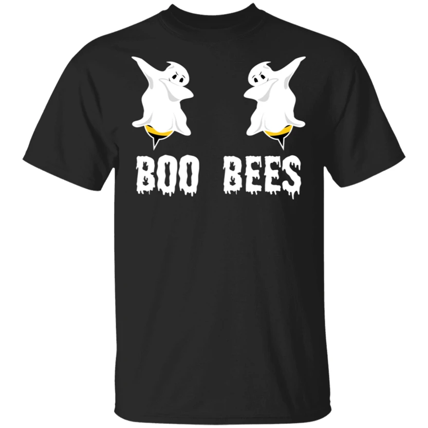 Boo Bees забавные Dab Призрак Хэллоуин костюм Подарочная футболка черно-темно-синий