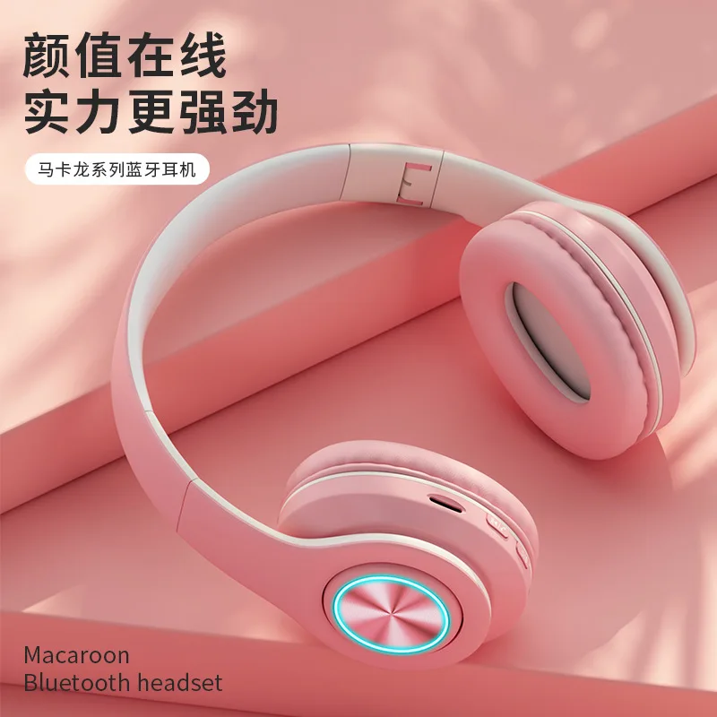 Bluetooth Earphone Liquid Silicone Hook Boom Macaron Headphone Cute Headset with Microphone Wireless Headphone for Children Gift