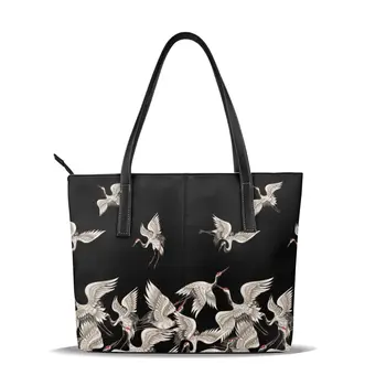 

OLN Tote Bag Japanese Poses Women's Leather Handbags Female Pu Leather Bag Fashion Lady Shoulder Bags Classic Handbag