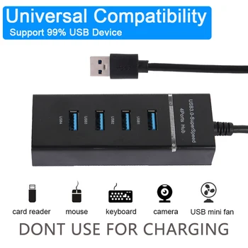 

Universal USB Hub 3.0 Multi USB 3.0 Hub 4 Port USB 3.0 with Cable High Speed HUB Splitter Expansion Desktop PC Laptop Adapter